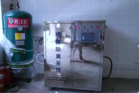 金星小區垃圾站安裝除臭設備試點運行正常